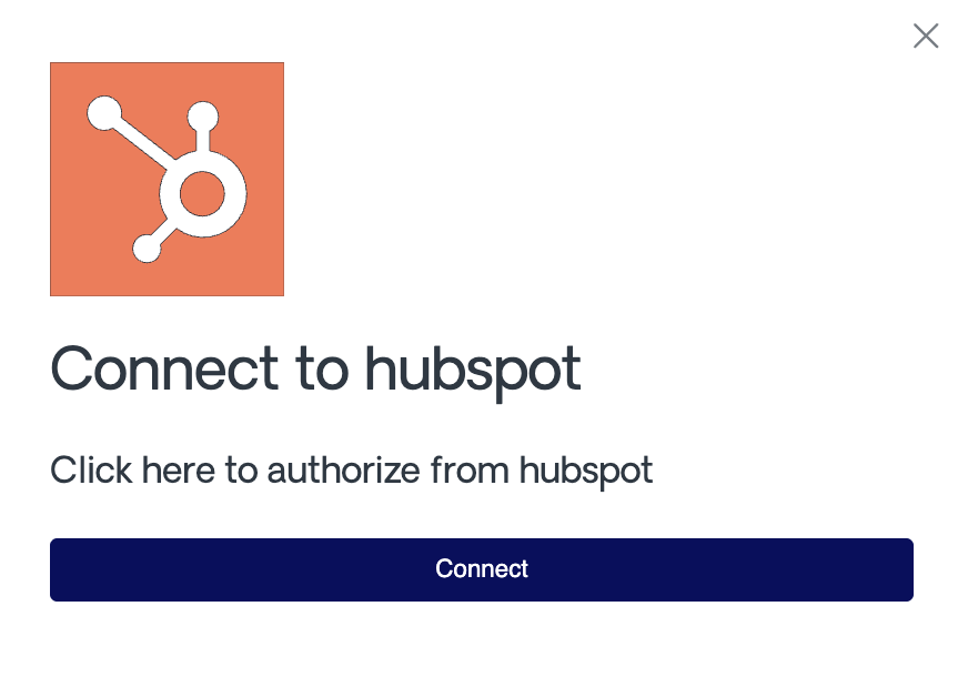 Connectto Hubspot