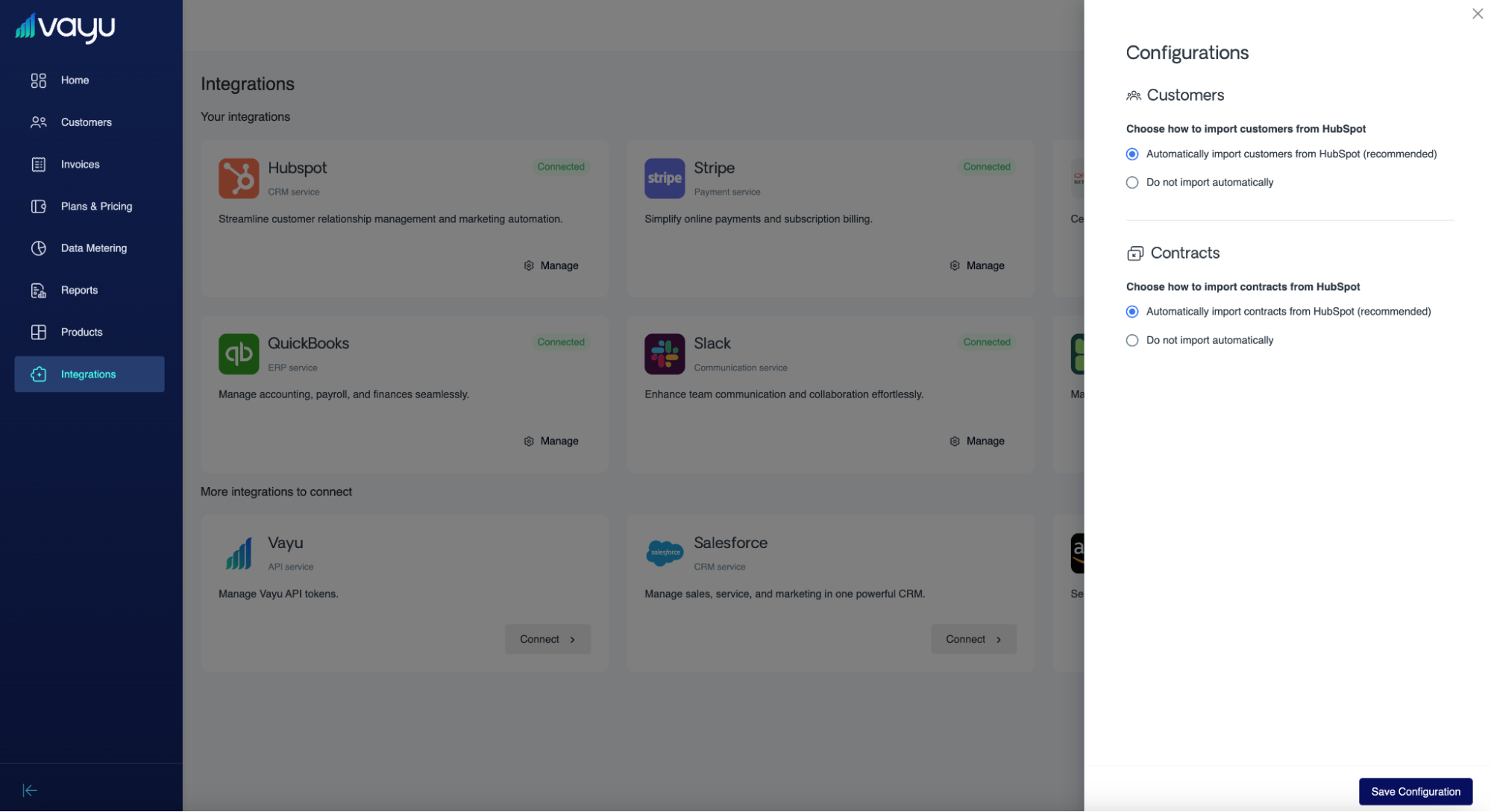 Hubspot Config Integration