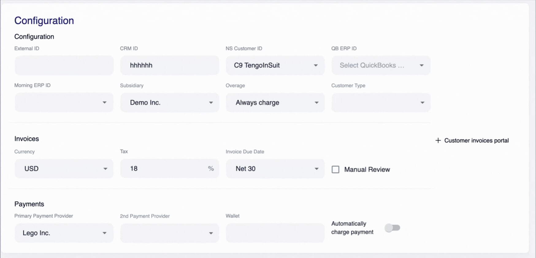 Auto Collectpayment Stripe